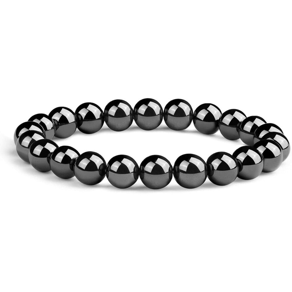 Elegantly Handcrafted 8mm Beaded Gemstone Bracelet for Unisex Healing & Style